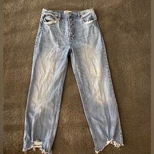 Abercrombie & Fitch ultra high rise straight jeans size 10 regular & size 30